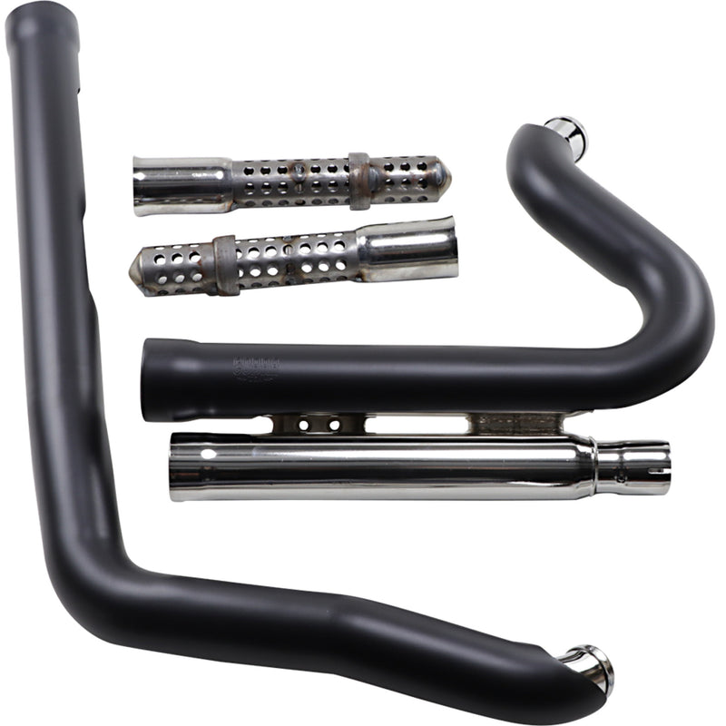 Cobra Speedster Short 2-Into-2 Exhaust System - 6709B For Harley Dyna 2006-2011