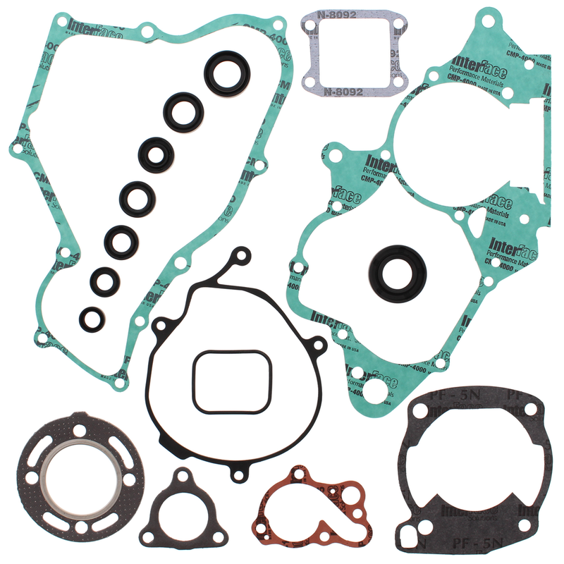 Vertex Complete Gasket SET With OIL Seals - 811205 Honda CR80R 1986-1991