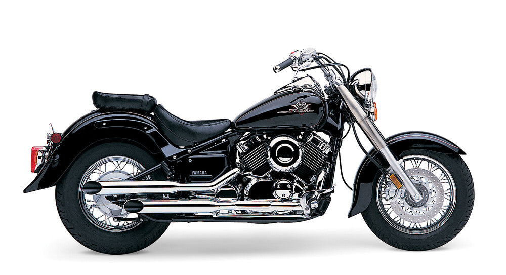 Cobra Blvd Slashcut Slip ON Chrome Yamaha V-Star 650 - 2163SC Yamaha V-Star 650 1998-2005