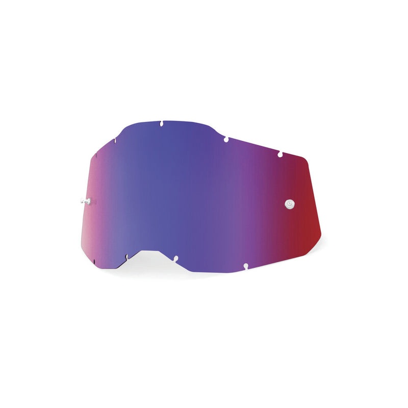 100% 610-6057 59078-00008 RC2/AC2/ST2 SHEET MIRROR RED/BLUE LENS