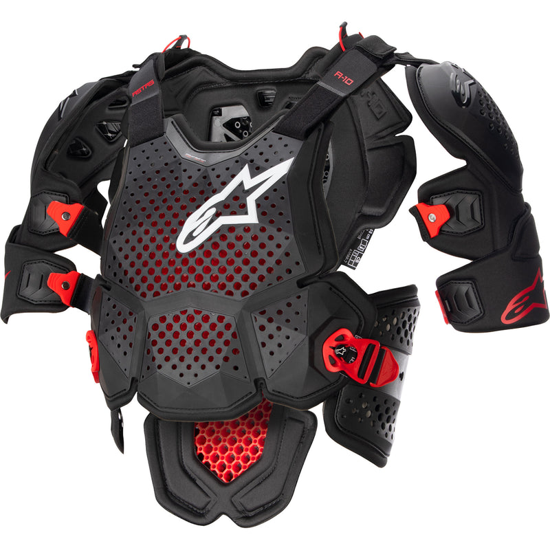 ALPINESTARS A-10 v2 Full Chest Guard Roost - Black/Red