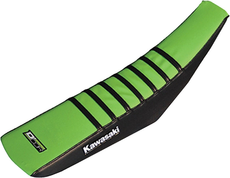 D'cor Visuals D-Cor Gripper Seat Cover Black Green - 30-20-456 Kawasaki KX 450 / KX 250 2012-2016