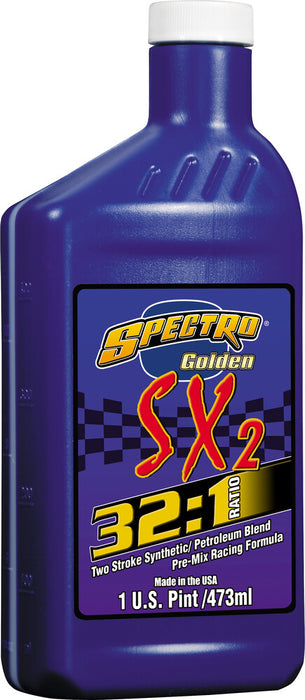 Spectro 582-00040 310297 GOLDEN SX2 SEMI-SYN OIL 2T 32:1 1 PNT