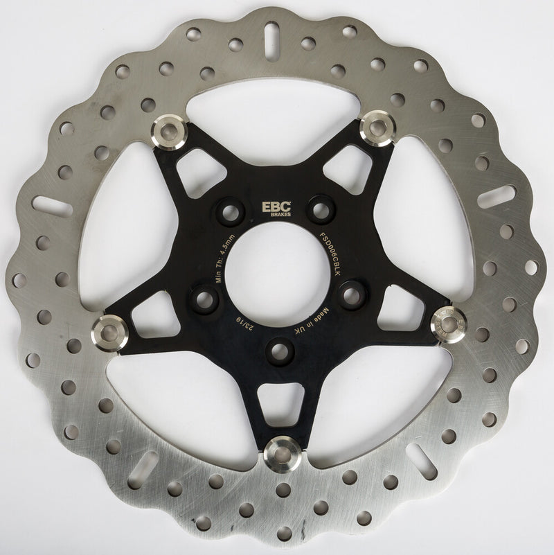 EBC V-Twin Street Rotor Floating 5 Spoke Front - FSD006CBLK For Harley Motorcycles 2000-2014