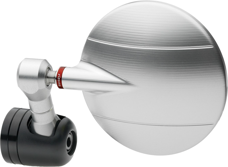 Rizoma Mirror SPY-R 80MM Silver Each - BS285A For Ducati Motorcycles 2023 | Triumph Speed / Street / Trident 2023 | Aprilia Tuono 2023
