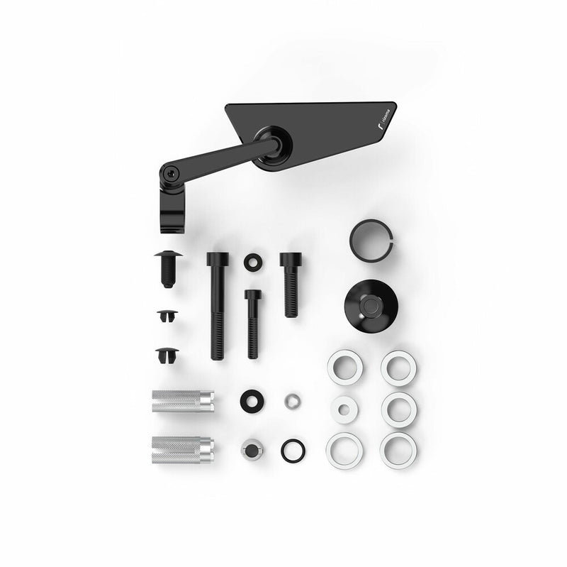 Rizoma 58-BS295B BS295B CUT EDGE BAR END MIRROR UNIVERSAL RIGHT BLACK EA