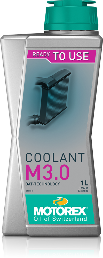 Motorex 580-1350 308100 COOLANT M3.0 READY TO USE 1LT 10/CASE