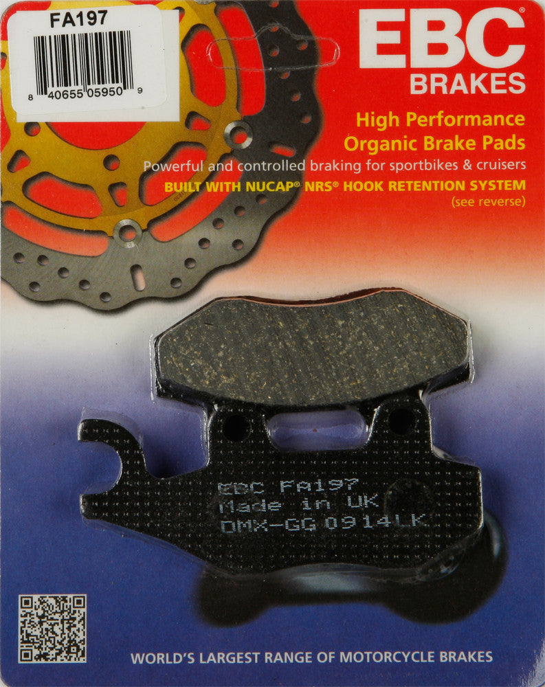 EBC Brake Pads - FA197 Suzuki 400 Burgman 2007-2009