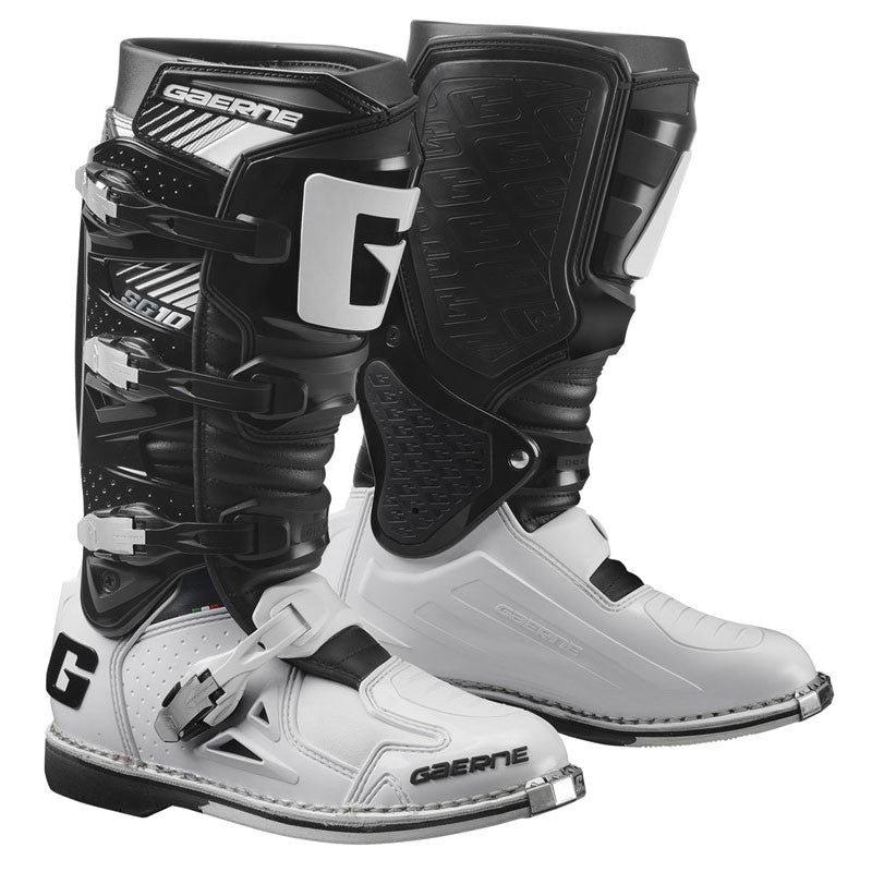 Gaerne 480-03012 2190-014-012 SG-10 BOOTS BLACK/WHITE SZ 12