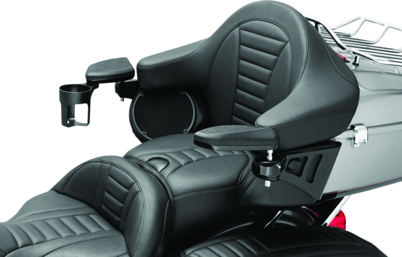 Kuryakyn 8700 Passenger Armrest 14-Up Touring & Tri Glide Black - User 1