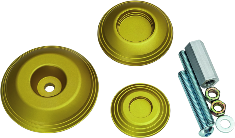 Kuryakyn 3802 Lodestar Rear Axle Sliders-bmw-gold - Photo - Primary