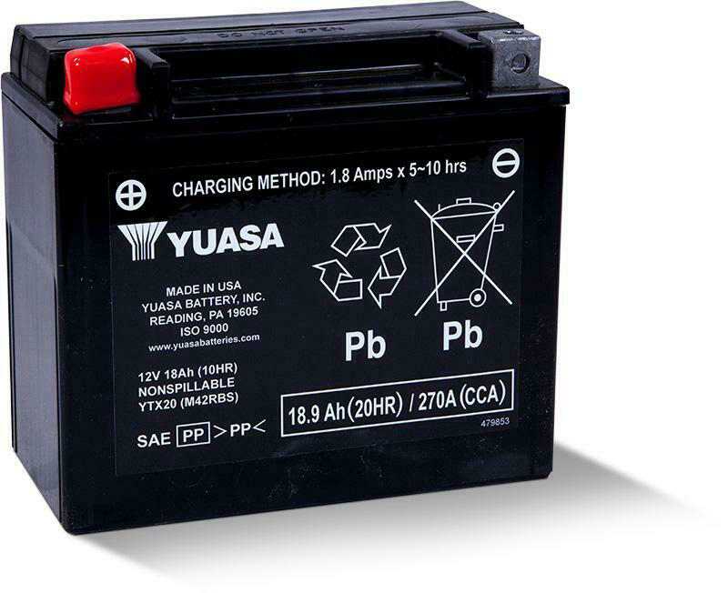 Yuasa 49-1948 YUAM42RBS BATTERY YTX20 SEALED FACTORY ACTIVATED