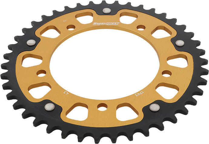 Supersprox 108-1793643 RST-1793-43-GLD REAR STEALTH SPROCKET ALU/STL 43T-520 GLD HAY/SUZ/TRI