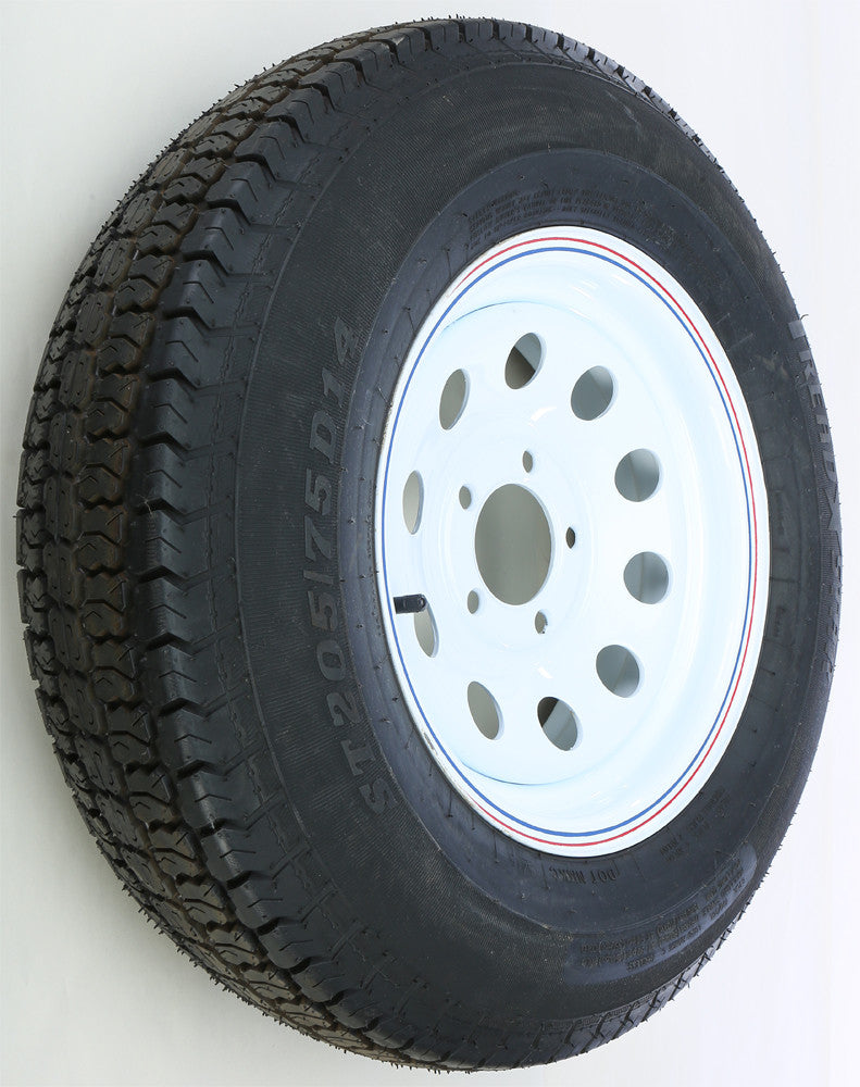 Awc 58-8166 TA2046012-71BF78C TRAILER TIRE AND WHEEL ASSEMBLY WHITE