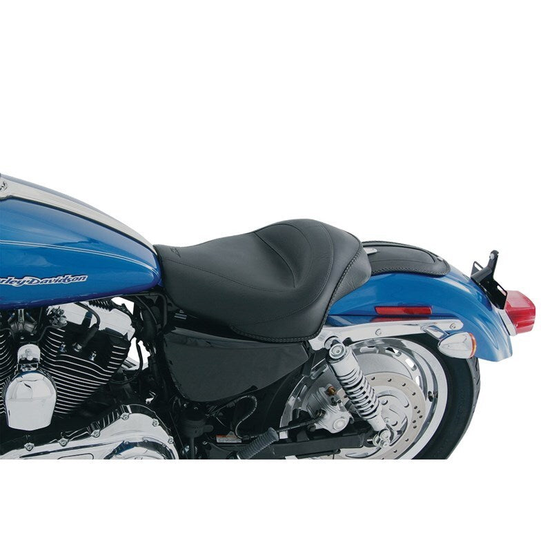 Mustang Motorcycle 76159 Mustang 04-21 Harley Sportster 4.5 GAL Standard Touring Solo Seat - Black - User 1