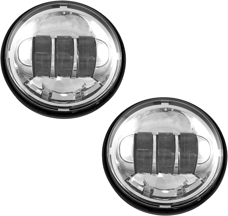 Cyron 227-0020 ABIG4.5-A6KC PASSING LAMPS 4.5" CHROME HARLEY