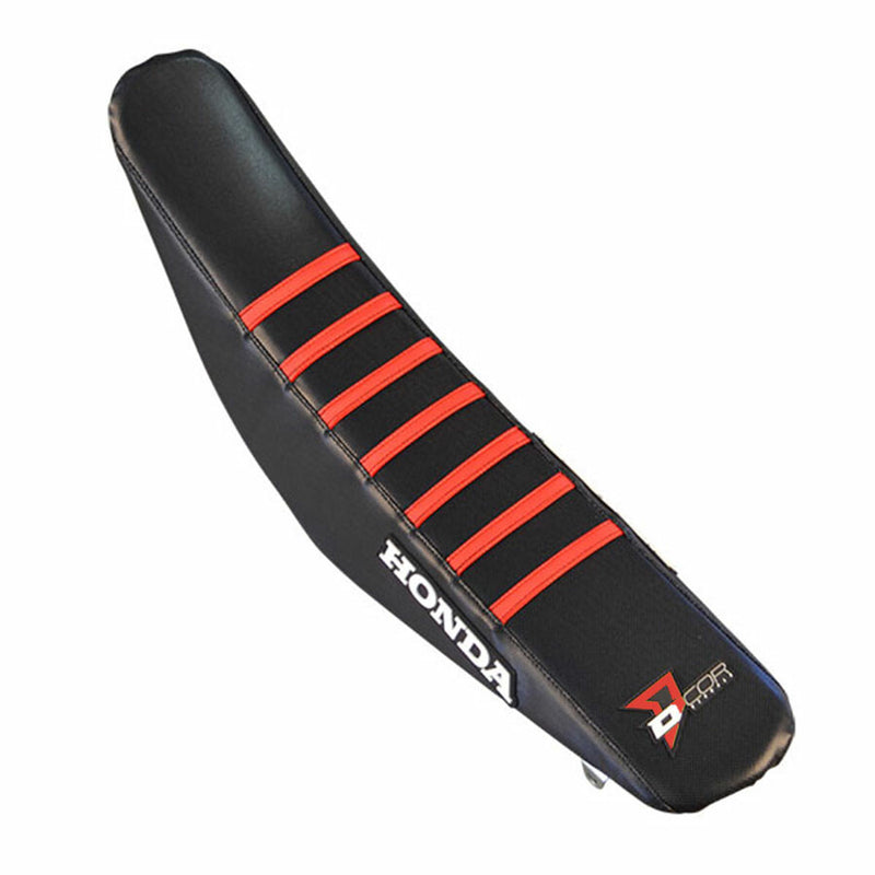 D'cor Visuals D-Cor Seat Cover Black With RED Ribs - 30-10-080 Honda CRF110F 2019-2025