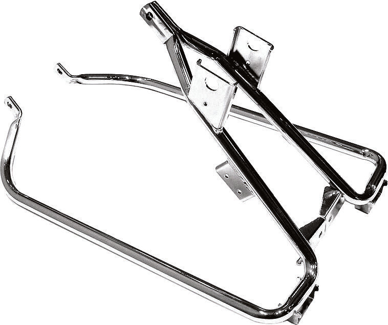 Harddrive 302267 Saddlebag Support Kit Chrome FLT For Harley Motorcycles 1993-2013