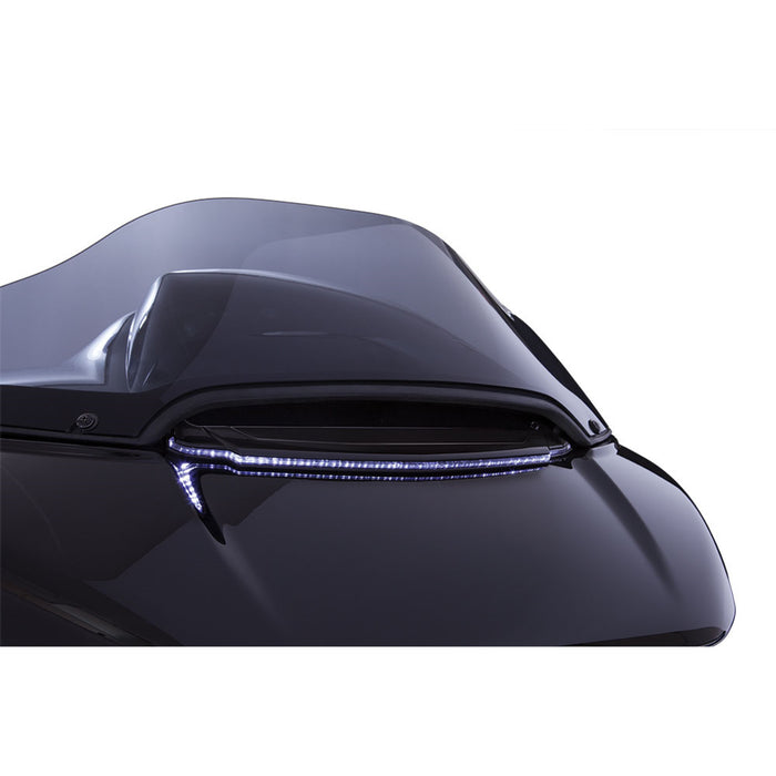 CIRO 2040-2214 40021 LED Lighted Fairing Vent Trim - Black