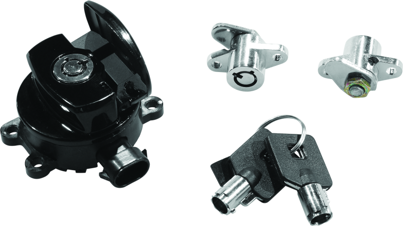 Bikers Choice 483291 14-21 Road King Black Ignition Switch & Saddlebag Lock Kit - Photo - Primary
