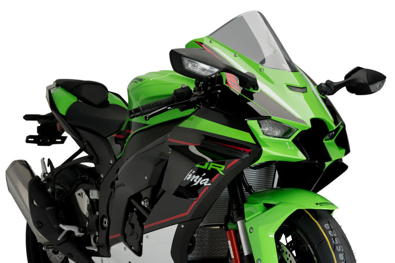 Puig Hi-Tech Parts Race Side Spoilers Black - 20543N Kawasaki Ninja 2021-2025