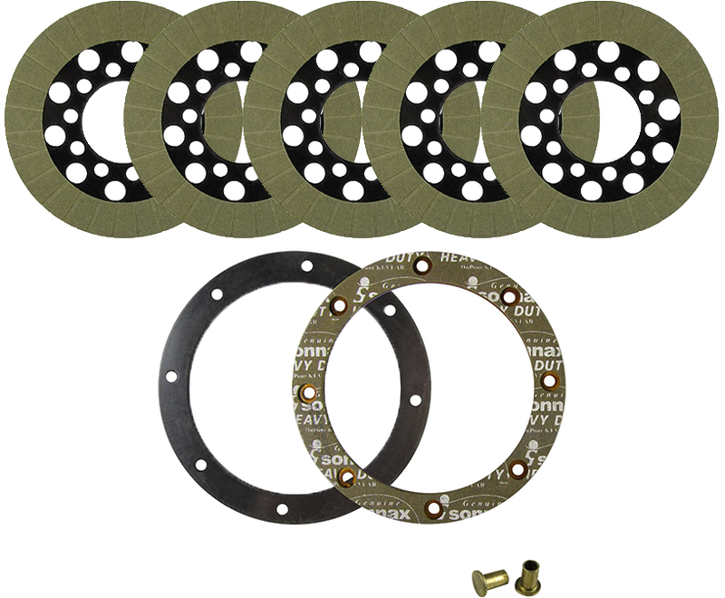 Alto 810-4124 095752KM CLUTCH PACKS FRICTION KEVLAR BIG TWIN 67-83 W/BACKING PLATE
