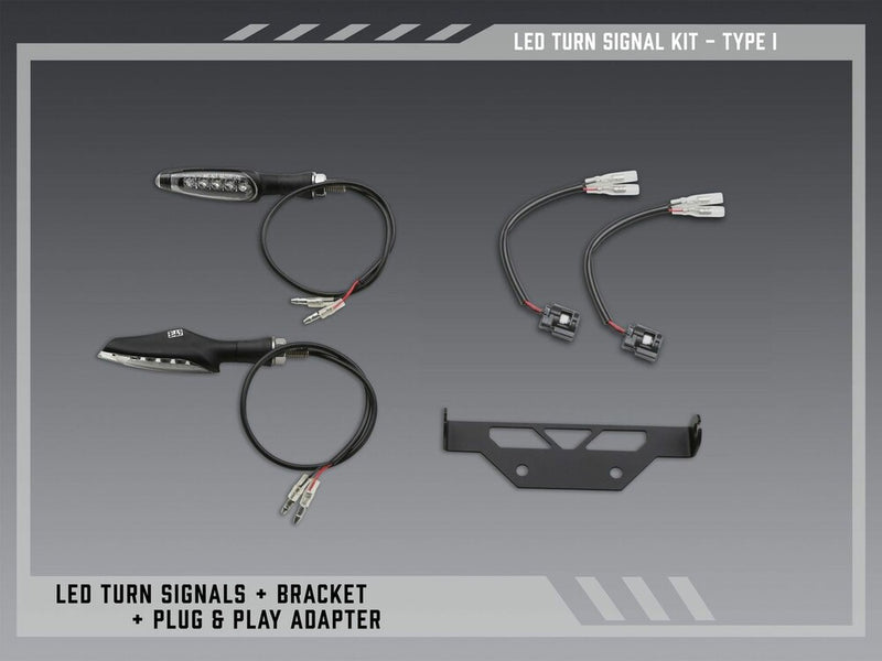 Yoshimura 961-9205 075BG-STD-I-K FE V2 STND LED TURN SIG KIT I