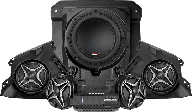 Ssv Works 5 Speaker Kit W SSV A-Spec W SUB - MAVR-PHZ4ATD Can-Am Maverick 2024-2025