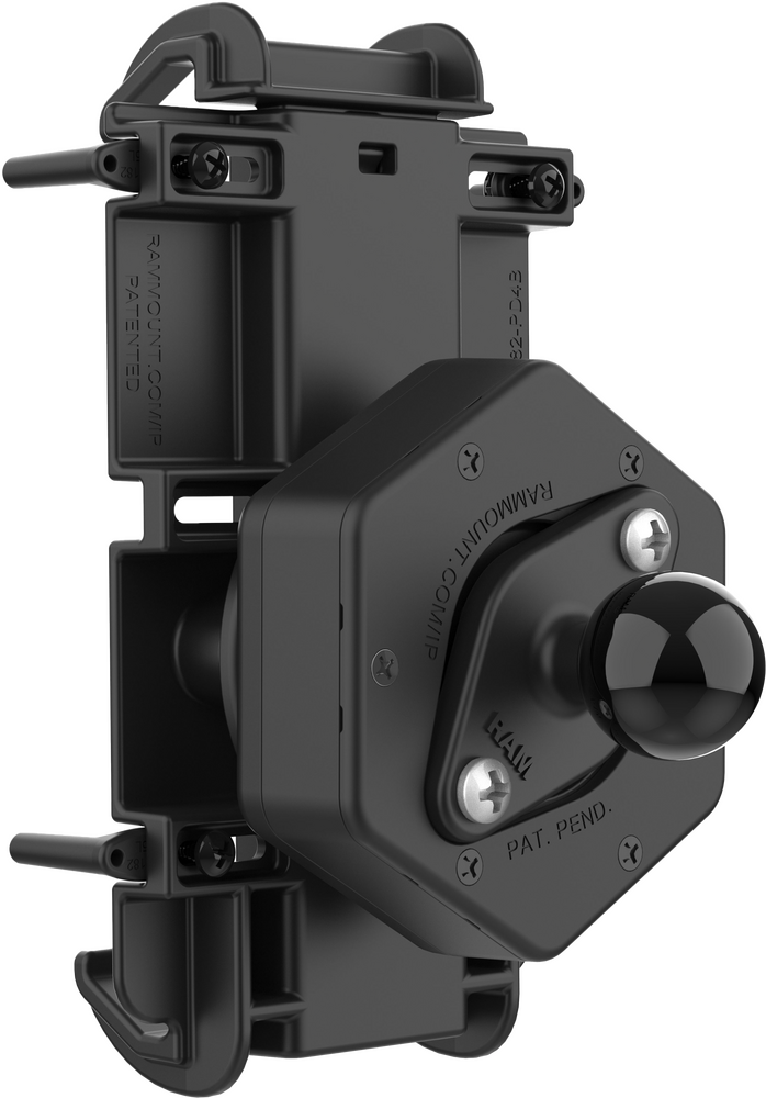 Ram Mounts 71-7068 RAM-HOL-PD4-462B QUICK-GRIP XL PHONE HOLDER WITH VIBE-SAFE ADAPTER & BALL