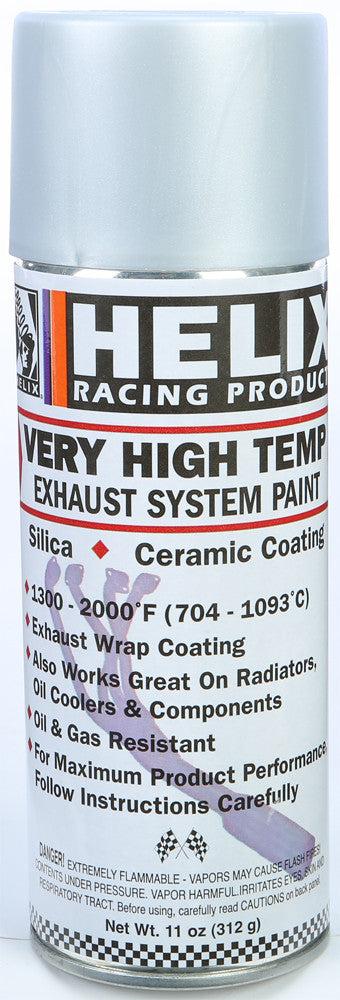 Helix 78-7263 165-1170 VERY HIGH TEMP EXHAUST SYSTEM PAINT FLAT ALUMINUM 11OZ