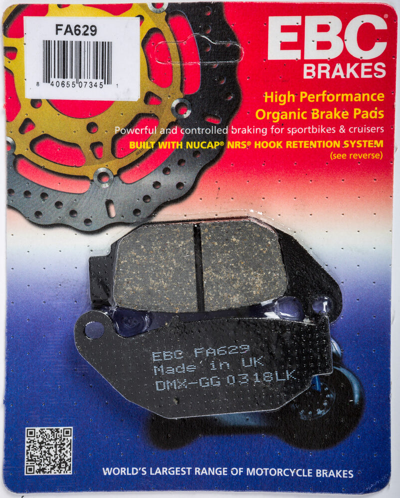 EBC Brake Pads Organic - FA629 Honda Grom / Grom 125 / MSX125SF Grom 2013-2020