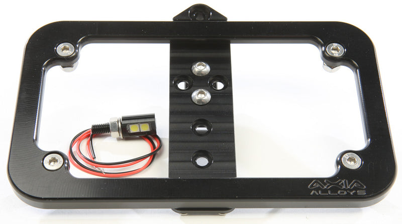 Axia 12-9157 MODLP-BK LIGHTED LICENSE PLATE FRAME 1 CLAMP MOUNT NEEDED