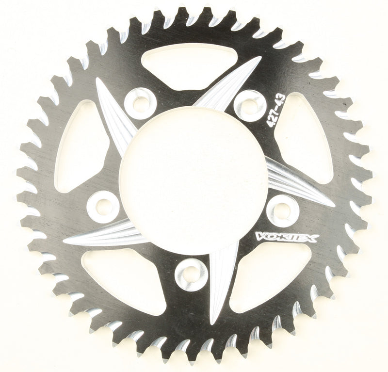 Vortex Rear CAT5 Sprocket Aluminum 43T-530 Black - 427ZK-43 Kawasaki Ninja 2006-2014