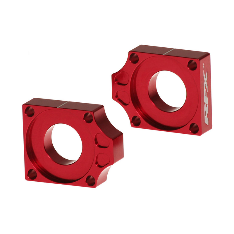 RFX Rear Axle Blocks RED - FXAB 10300 99RD Honda CRF150R 2007-2026
