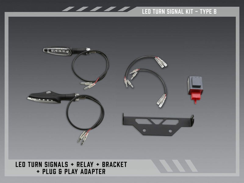 Yoshimura FE V2 Stnd LED Turn SIG Kit K - 075BG-STD-B-K Honda Grom 2022-2025
