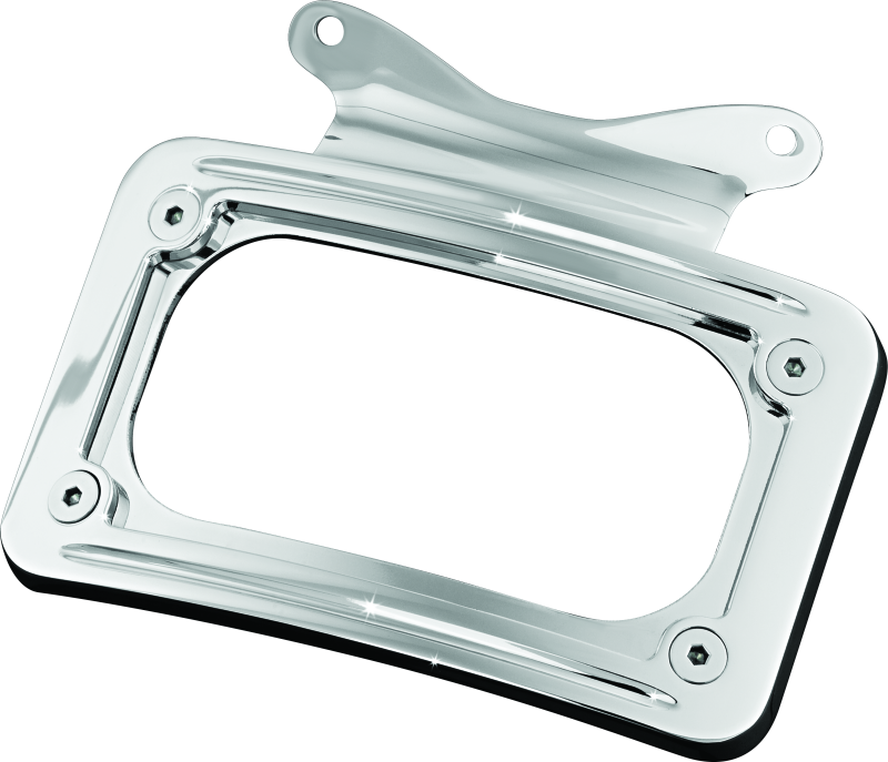 Kuryakyn 3157 Curved License Plate Mount Chrome - Photo - Primary