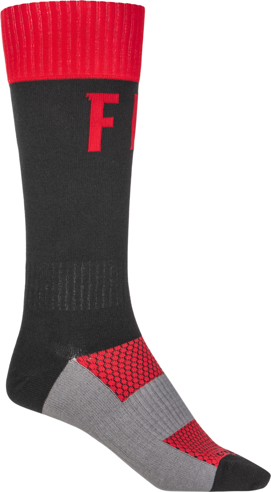 Fly Racing 350-0532L 350-0532L MX PRO SOCKS RED/BLACK LG/XL
