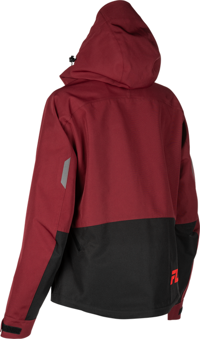 Fly Racing 470-5211XS 470-5211XS WOMEN'S CARBON JACKET MERLOT/RED XS
