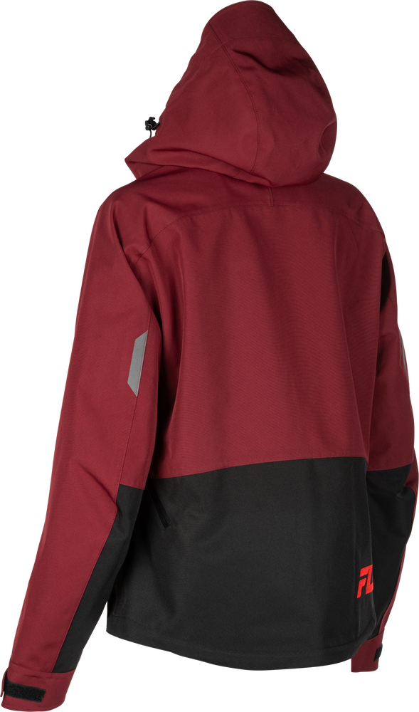Fly Racing 470-5211S 470-5211S WOMEN'S CARBON JACKET MERLOT/RED SM