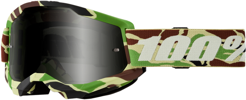 100% 610-5246 50030-00006 STRATA 2 SAND GOGGLE WAR CAMO SMOKE LENS