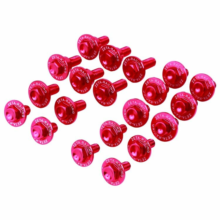 Zeta Aluminum Bolt Kit RED - ZE88-5062 Honda CRF450R / CRF450RWE / CRF450RX / CRF250R 2021-2023