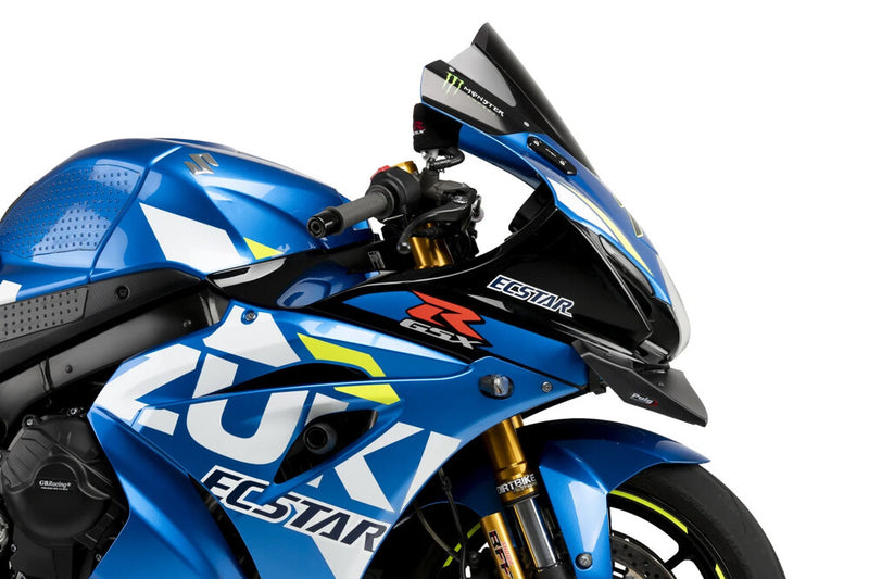Puig Hi-Tech Parts Front GP Spoiler Black - 22075N Suzuki 1000 / 1000R 2017-2025
