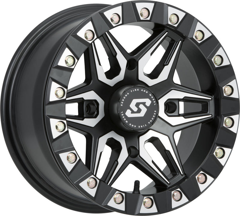 Sedona 570-1242 A72M-47037-52S SPLIT 6 BDLK WHEEL 14X7 4/137 5+2 (+10MM) BLK/MACHINED
