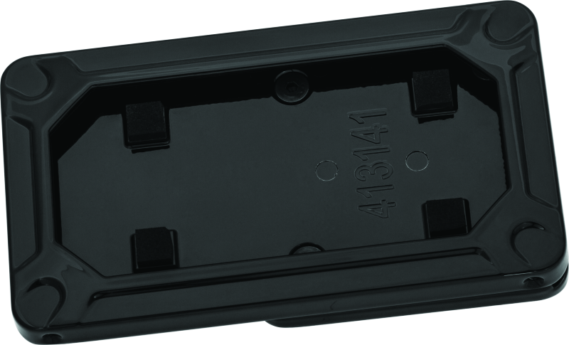 Kuryakyn 3142 Nova Side Mount License Plate Frame Gloss Black - Photo - Primary