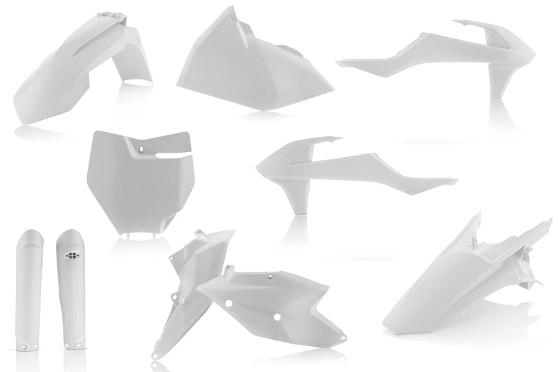 Acerbis 2421060002 16-18 KTM 125-450 SX/ Sx-f/ Xc-f /XC Full Plastic Kit - White - Photo - Primary