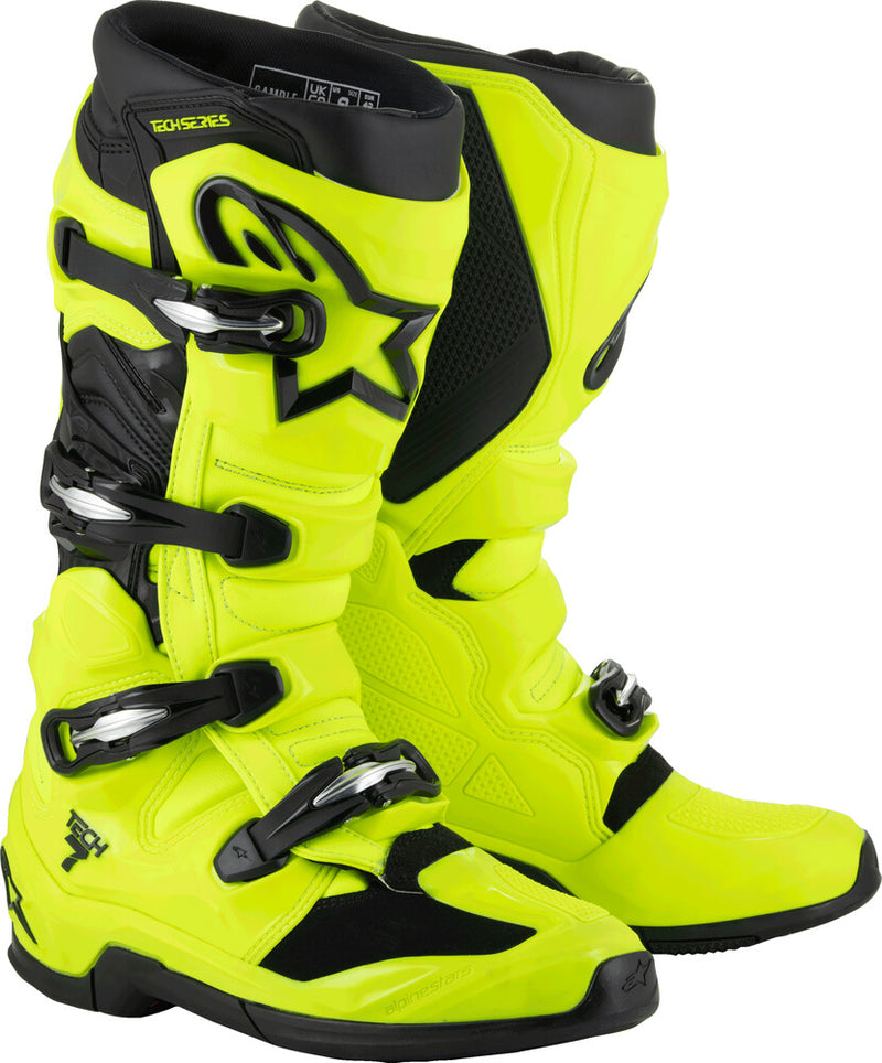 Alpinestars 482-0004614 2012025-551-14 TECH 7 BOOTS YELLOW FLUO/BLACK 14