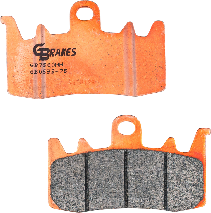 Gbrakes Brake Pads Sintered Ceramic - GB0593-75 For Harley Road Glide Fltrxstse 2024 | BMW Motorcycles 2012-2024 | Ducati Motorcycles 2013-2019
