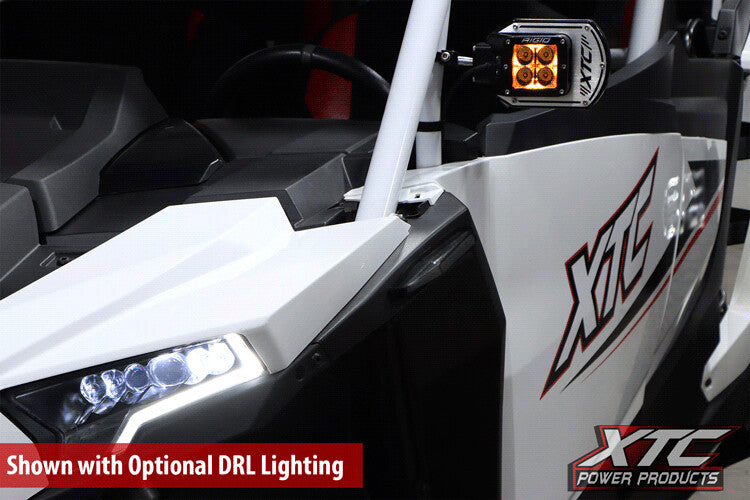 Xtc Power Products Auto Turn Signal Kit W Billet Lever AND Front DRL Lights POL Polaris General - ATS-L-POL-GBU-DRL Polaris General 2019-2026