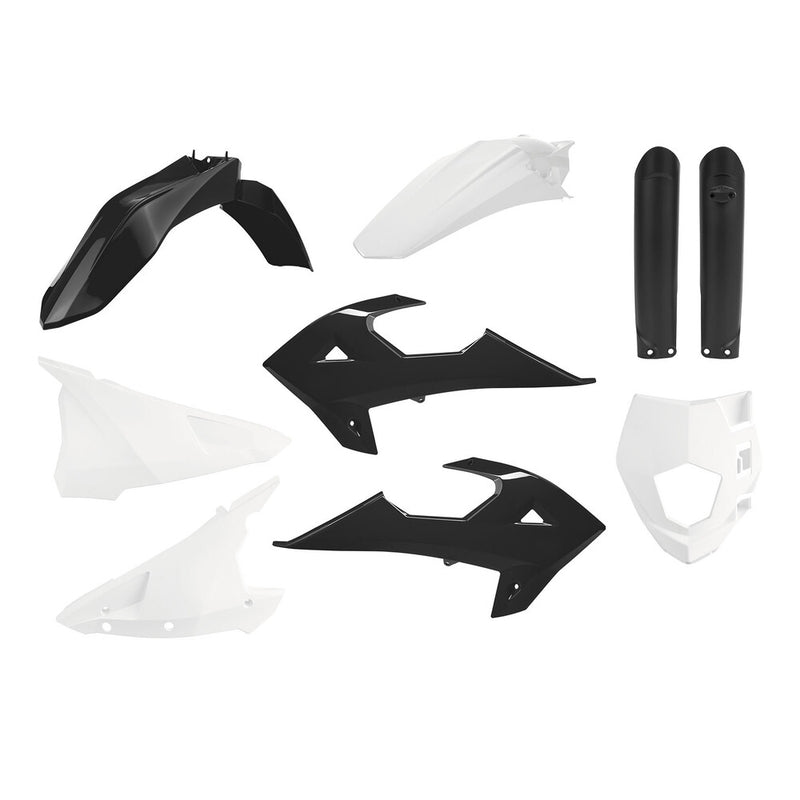 Polisport Enduro Full Kit Black White GAS - 91037 Rieju Pro 250 / Pro 300 / Racing 250 / Racing 300 2021-2024