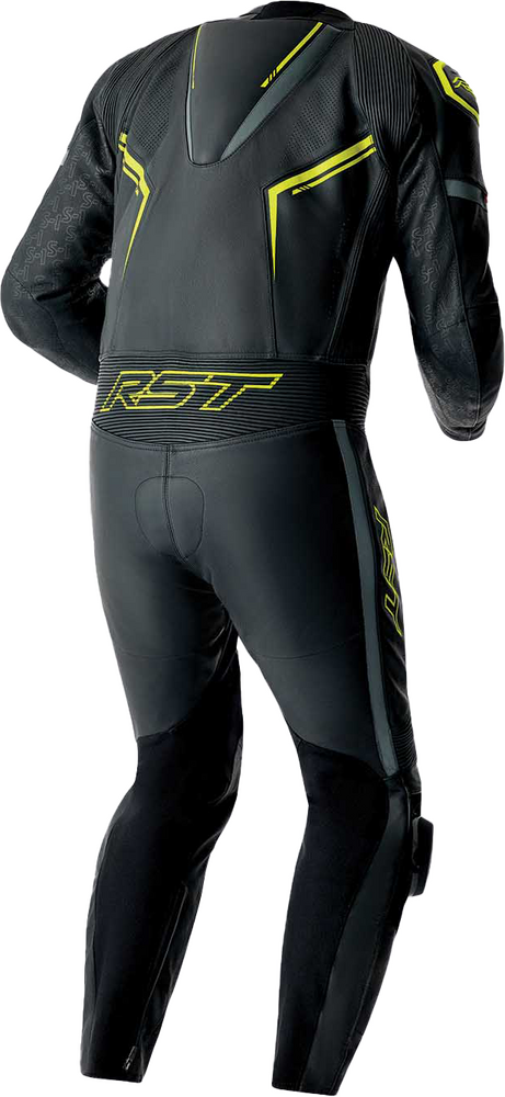 Rst 556-3604248 103604F.YEL-48 S1 D3O SUIT BLK/GRY/FLO YEL LEATHER 2X